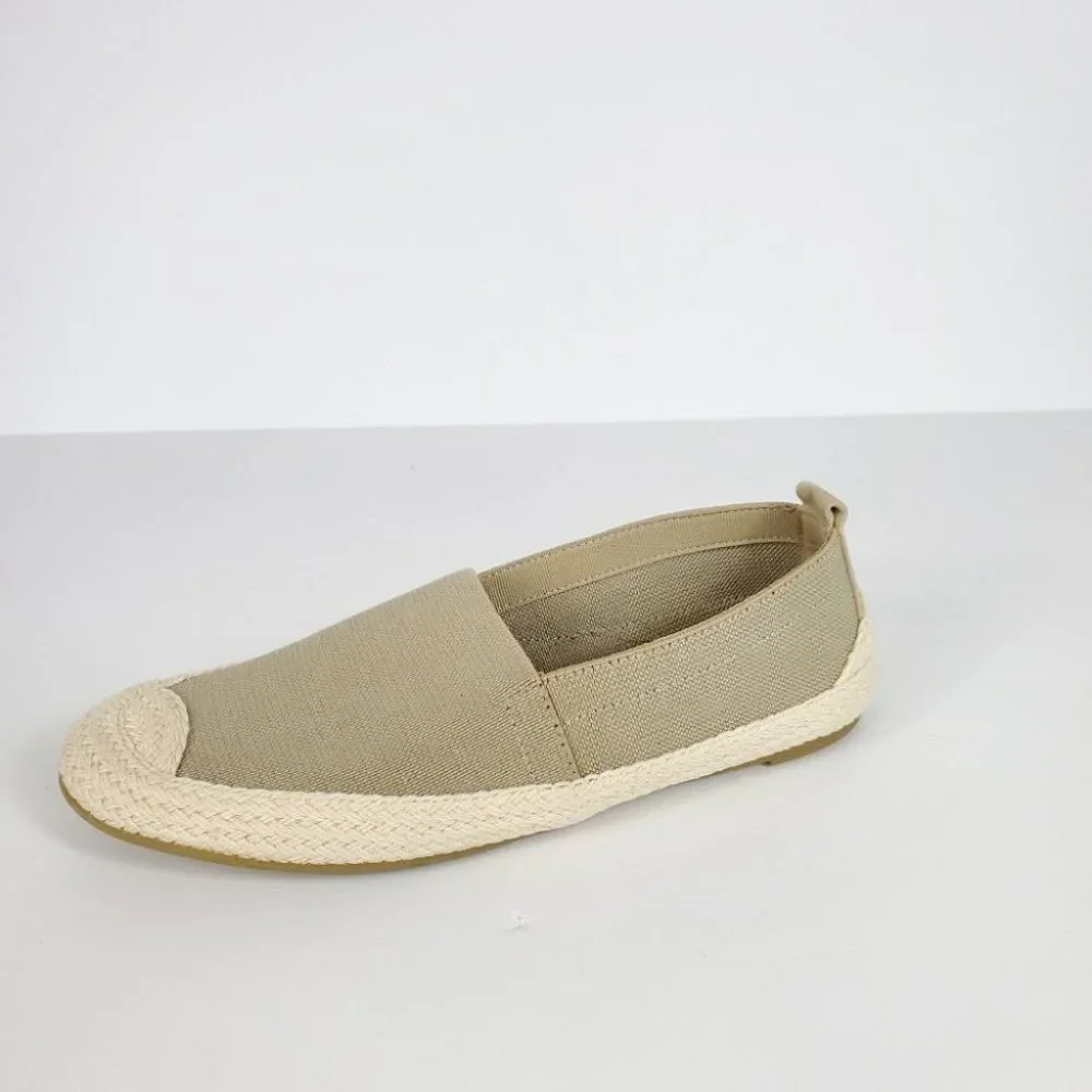 Lauren Ralph Lauren Tan Espadrilles Stretchy Slip On Flats Size 6